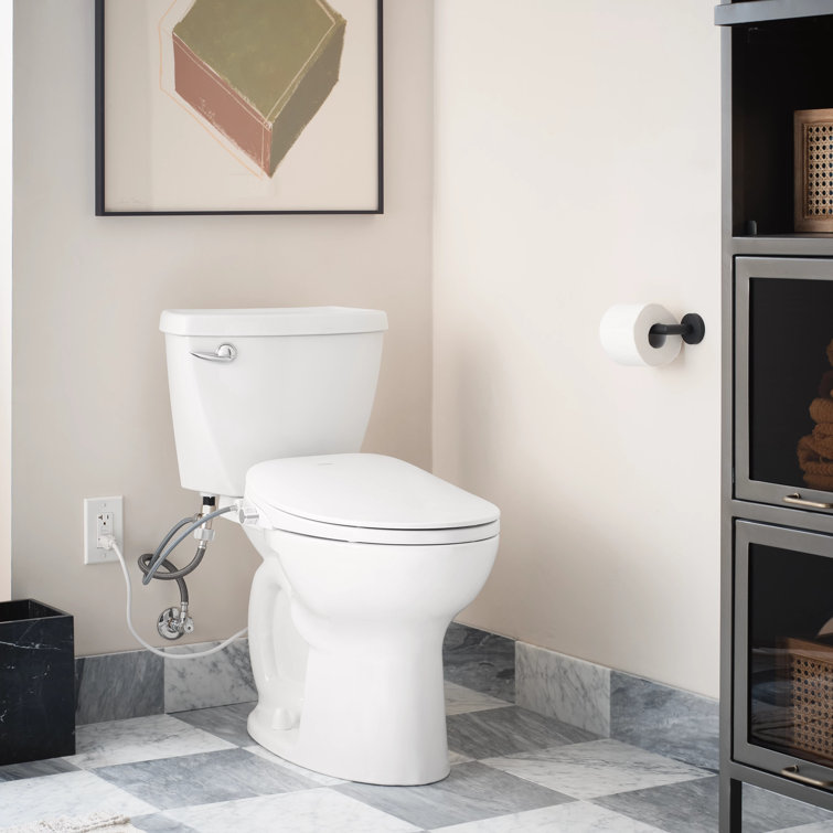 Moen 2Series NonElectronic Bidet Seat for Elongated Seats in White